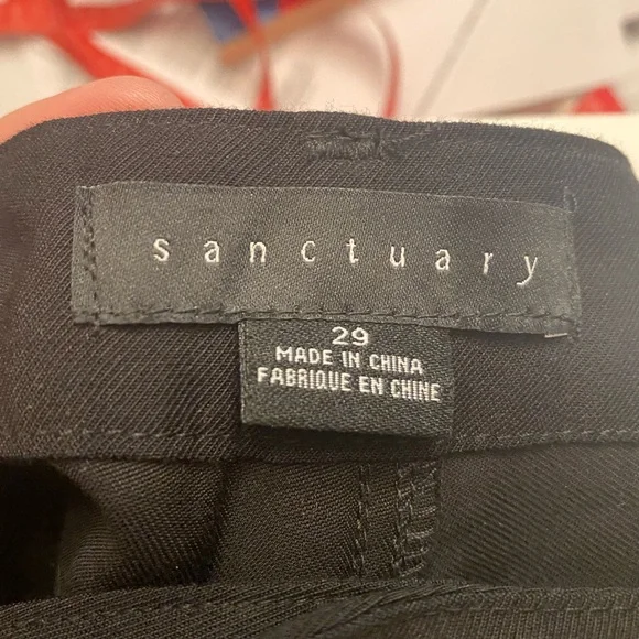 Sanctuary Women's Black Y2K Cargo Pants Wide Leg Size 12 - Picture 9 of 9